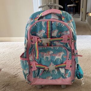 Pottery Barn Kids Unicorn Backpack - Pink and Blue